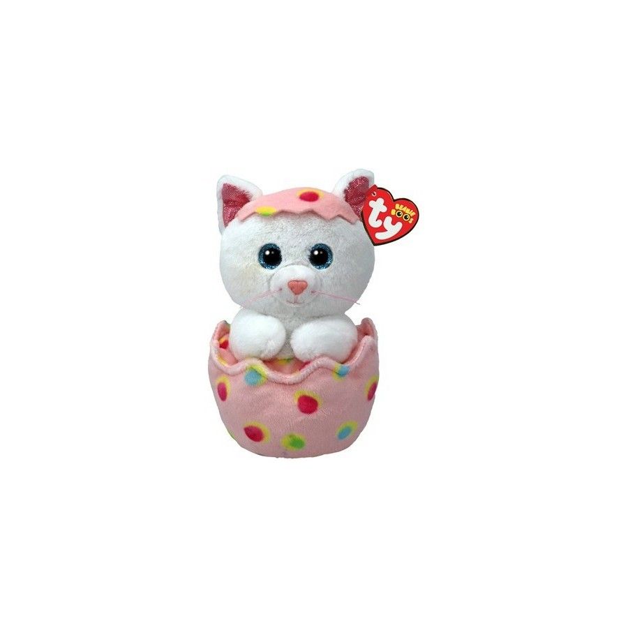 Ty Boos Giggles, 15 cm - macska a tojásban - 0008421373697