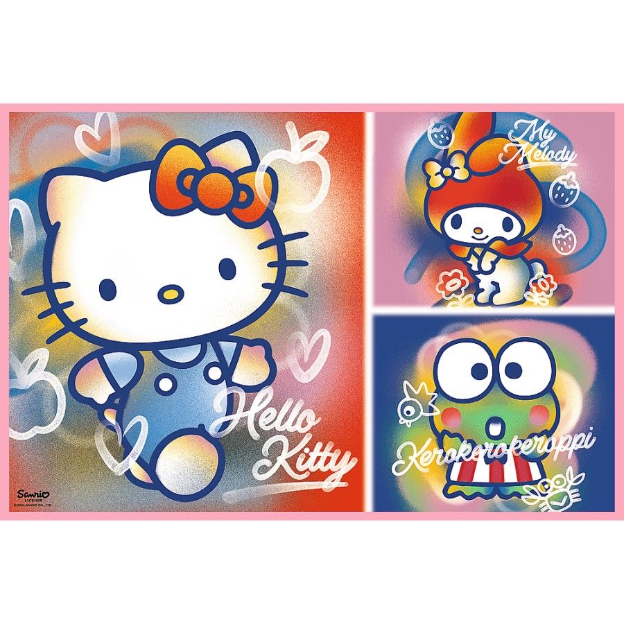 Trefl 2x200el галаваломкі. - Hello Kitty і сябры -