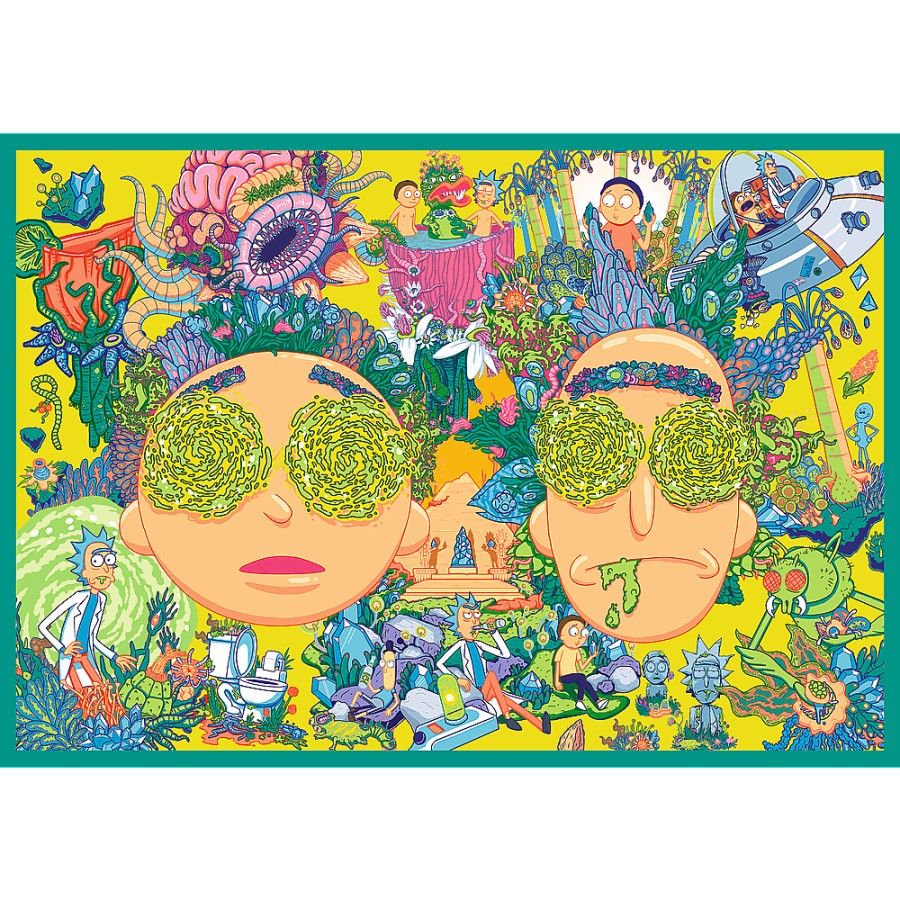 Trefl 2x200l puzzle. - Curled World Rick - 5900511133387