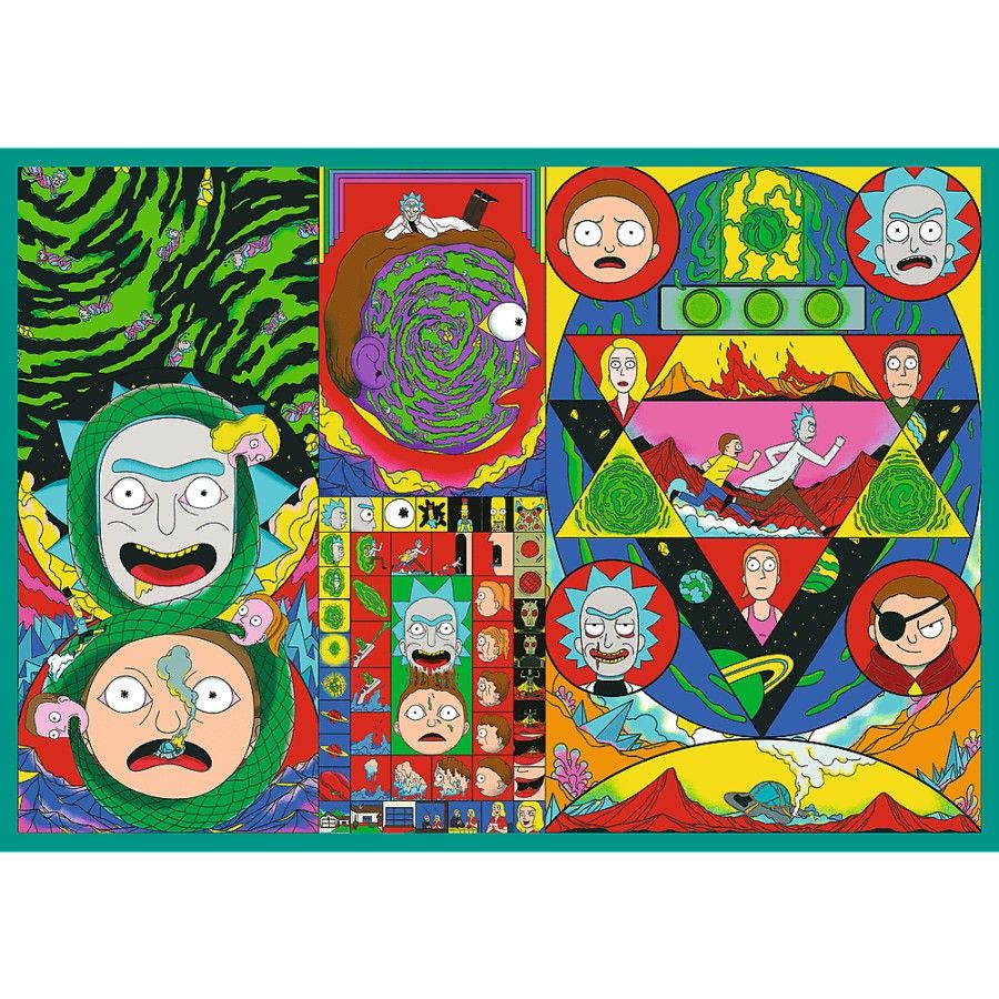 Trefl 2x200el puzzle. - Curled World Rick - 5900511133387