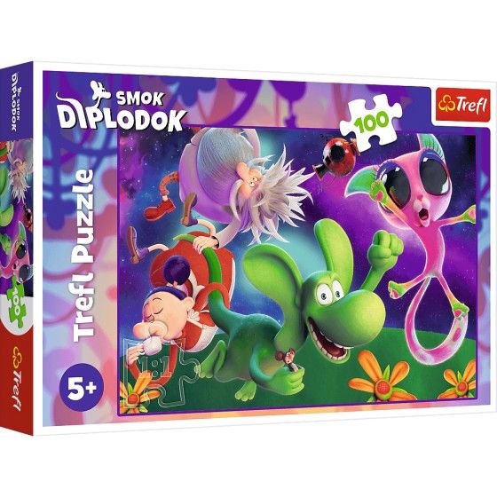 Trefl 100el галаваломкі. - Dragon Diplodok і сябры