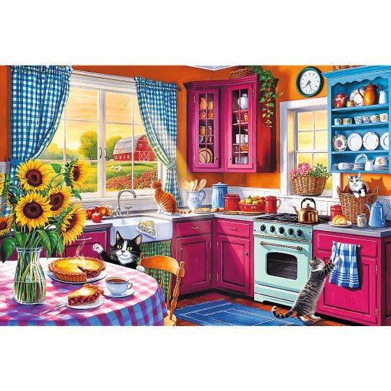 Trefl 300EL PUZZE - matin dans la cuisine - 5900511231021