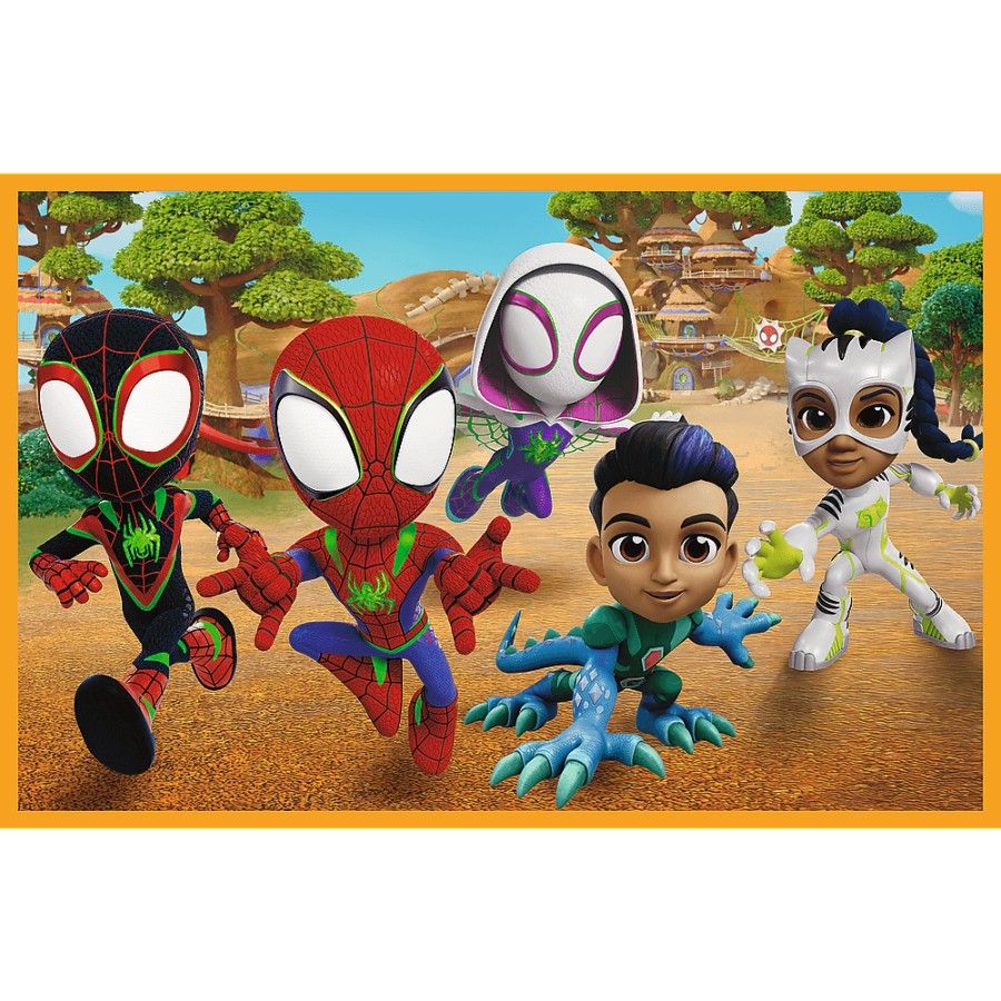 Trefl 2x24El-puzzel. - Spidey en Dinosaurs - 5900511344325