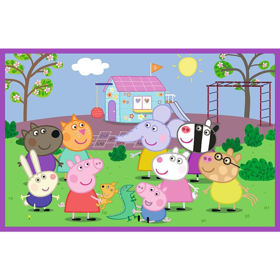Trefl 2x24el Puzzle. - Peppa auf dem Spielplatz - 5900511344356