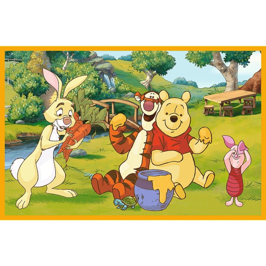 Trefl 2x24el puzzle. - Puzzle Winnieho pooh - den v zahradě