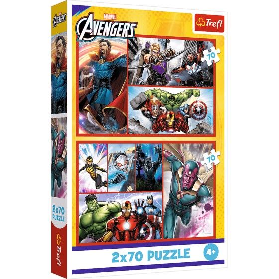 Trefl 2x70el puzzle. - Become a hero