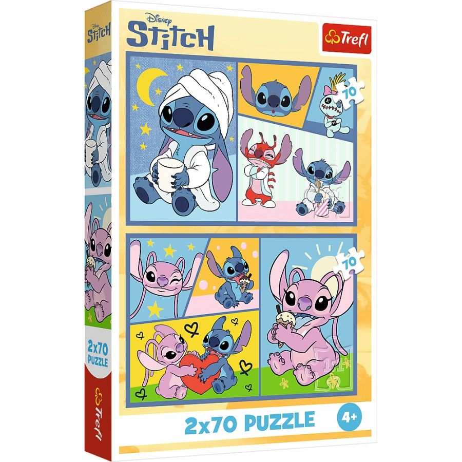 Trefl 2x70el Puzzle. - Mit stickem gibt es keine Langeweile - 590051134448