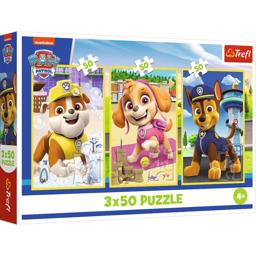 Trefl 3x50El-puzzel. - Onze honden - 5900511348781