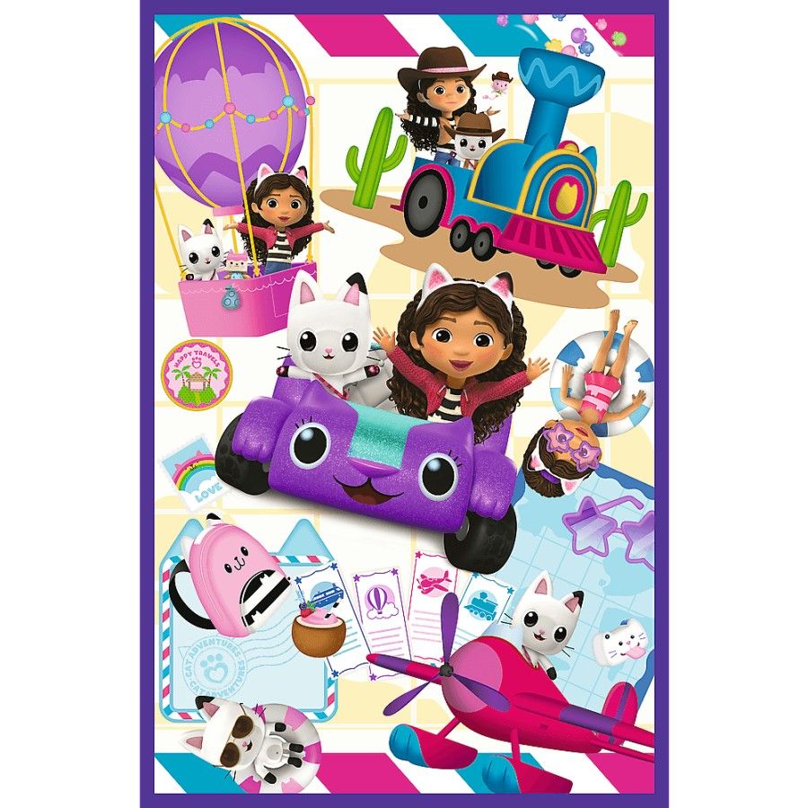 Trefl 3x80el puzzle. - Farebné dni GABI - 5900511388828
