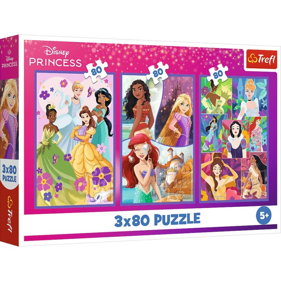Trefl Puzzle 3x80el. - Princesa de Amigo - 5900511348842