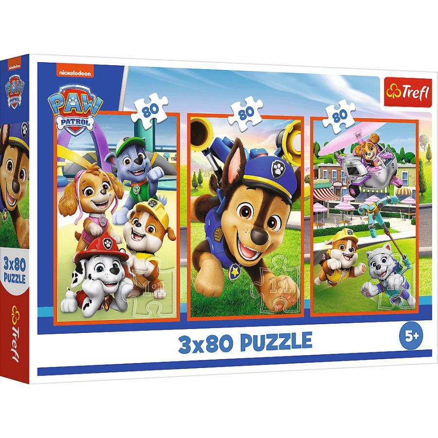 Trefl 3x80el puzzle. - Psia tartsa - 5900511348866