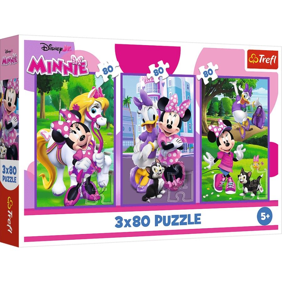 Trefl 3x80el puzzle. - Minnie and Friends - 5900511348897