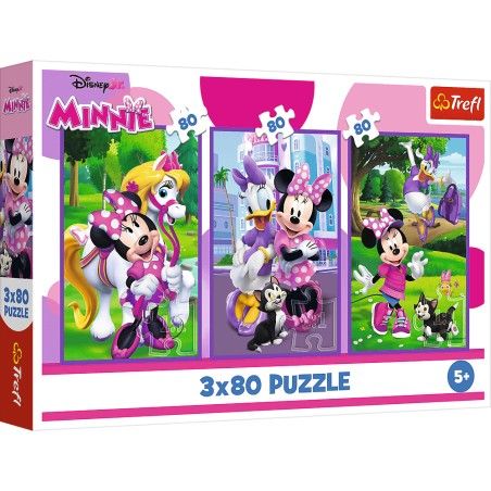 Trefl 3x80el puzzle. - Minnie and friends