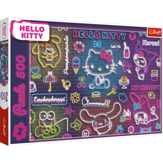 Trefl Puzzle 500el. - Hello Kitty Neon
