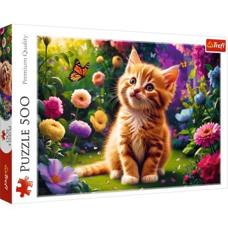 Trefl 500el puzzle. - okouzlující kotě