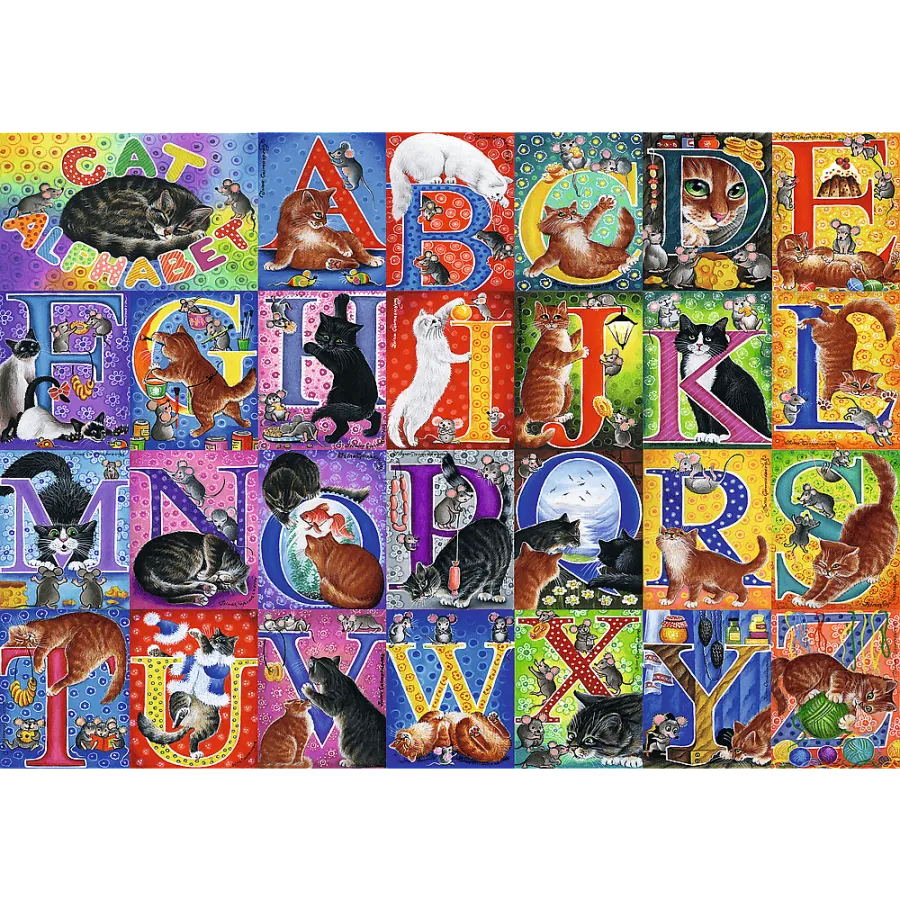 Trefl 500EL головоломка. - Алфавіт Cat - 5900511375275