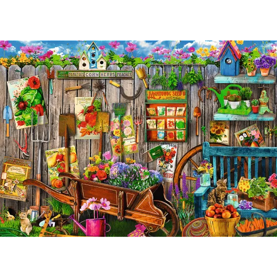 Trefl 2x500el puzzle. - Munka a kertben - 5900511375299