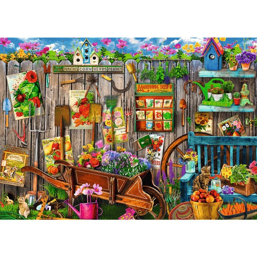 Trefl 2x500el puzzle. - Munka a kertben - 5900511375299