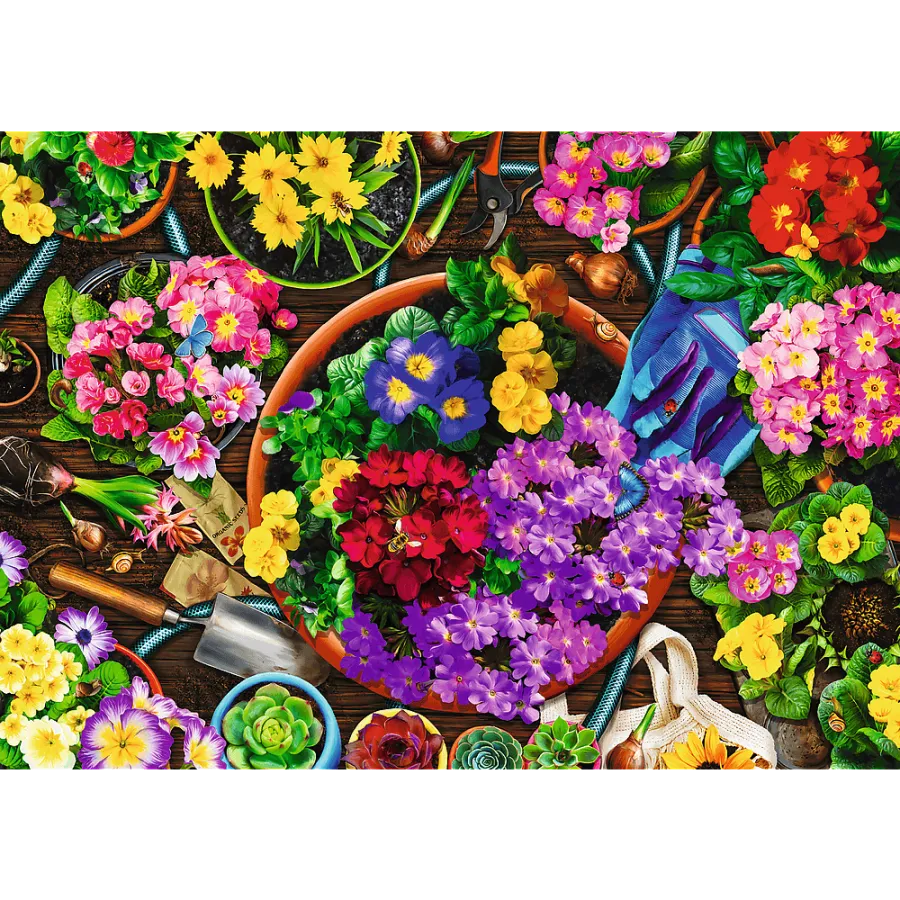 Trefl 2x500el puzzle. - Munka a kertben - 5900511375299