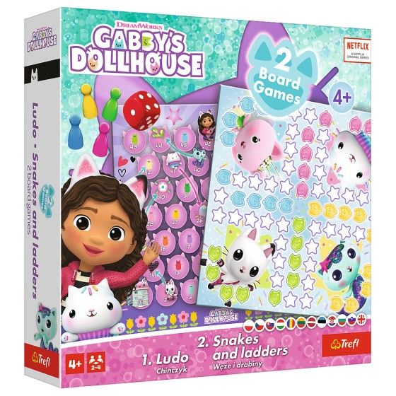 Trefl Jeu 2in1 - Chinois: Snakes et échelles - Koci Cottage Gabi -