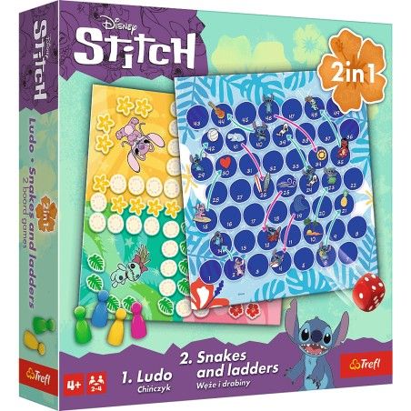 Trefl Spel 2in1 Lilo och Stitch - Kinesiska - Ormar och Stegar