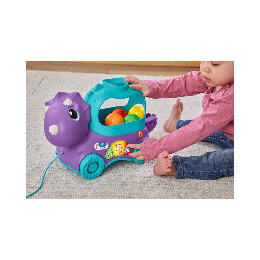 Fisher Price Dinuś podskakujące piłeczki j.pol HNR51 -