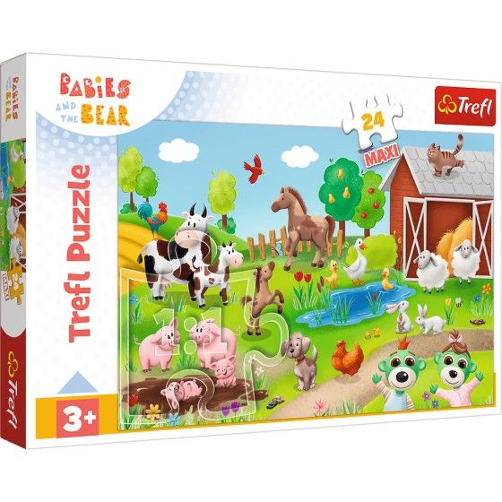 Trefl Головоломка "24 Maxi" Bobaski та Animals / KazStudio SA