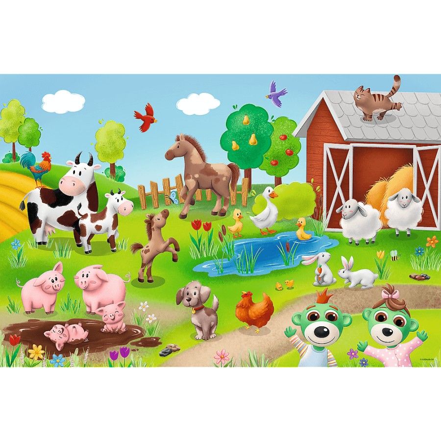 Trefl Rompecabezas "24 maxi" bobaski y animales / kazstudio sa