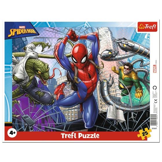 Trefl Puzzle "25 Ramkowe" Odważny Spiderman / Disney Marvel Spiderman