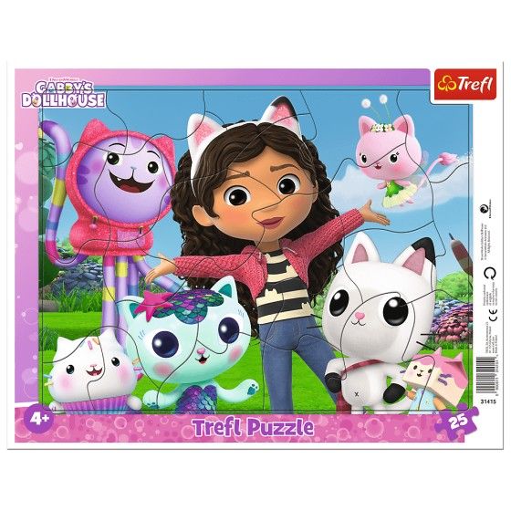 Trefl Puzzle "25 Rám" Zoznámte sa s GABI / Universal Gabby's Dombouse