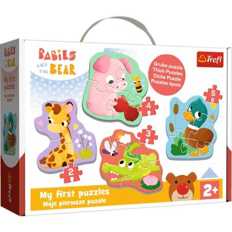 Trefl Puzzle "bébé classique" Bobaskowe Ztilek / Kazstudio Bobaski et Ours en peluche