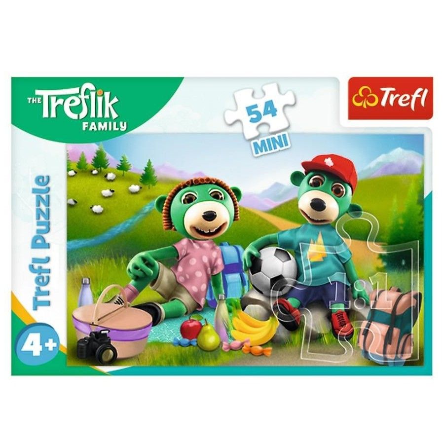 Trefl MINI 54 EL puzzles. Cheerful World Treflików 4 -
