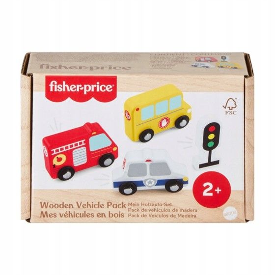 Fisher Price Auto in legno impostato JCY32 79401 -