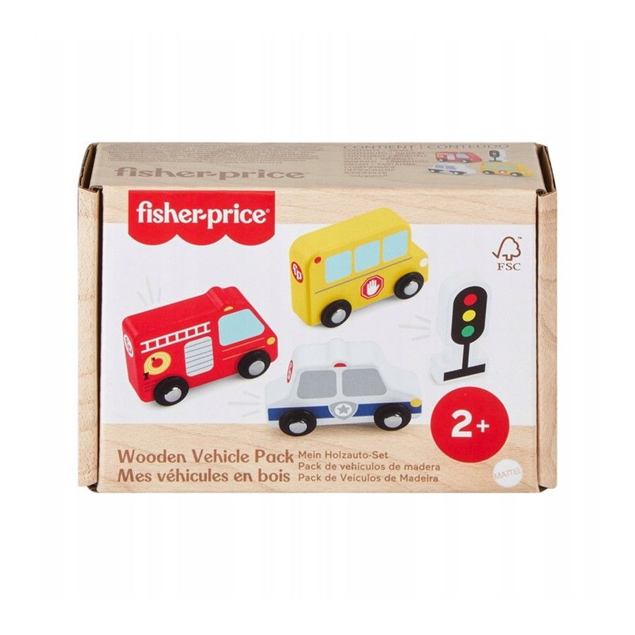 Fisher Price Träbilar Set JCY32 79401 -