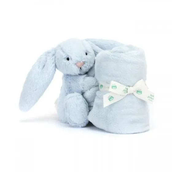 JellyCat Nyuszi ruhával Cuddly világít kék 34 cm -