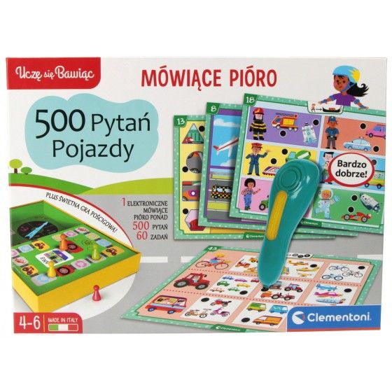 ClementoniJeu Stylo Parlant 500 Questions Véhicules