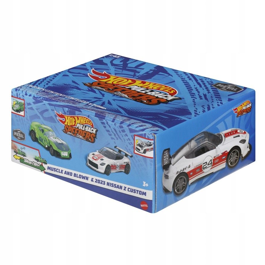 Hot Wheels Vehicle Pull-Back 2-pack sval a foukané I 2023
