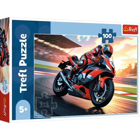 Trefl 100el puzzle. - Fast motorcycle - 5900511164893