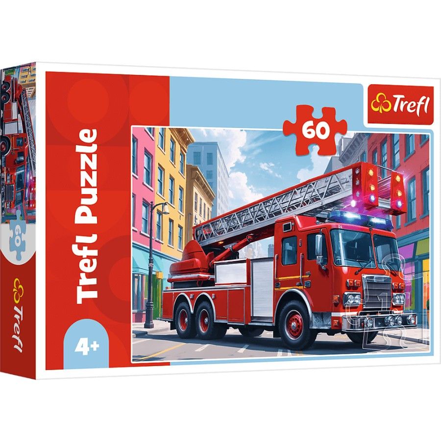 Trefl P 60 60el. - hasičský vůz - 5900511174052