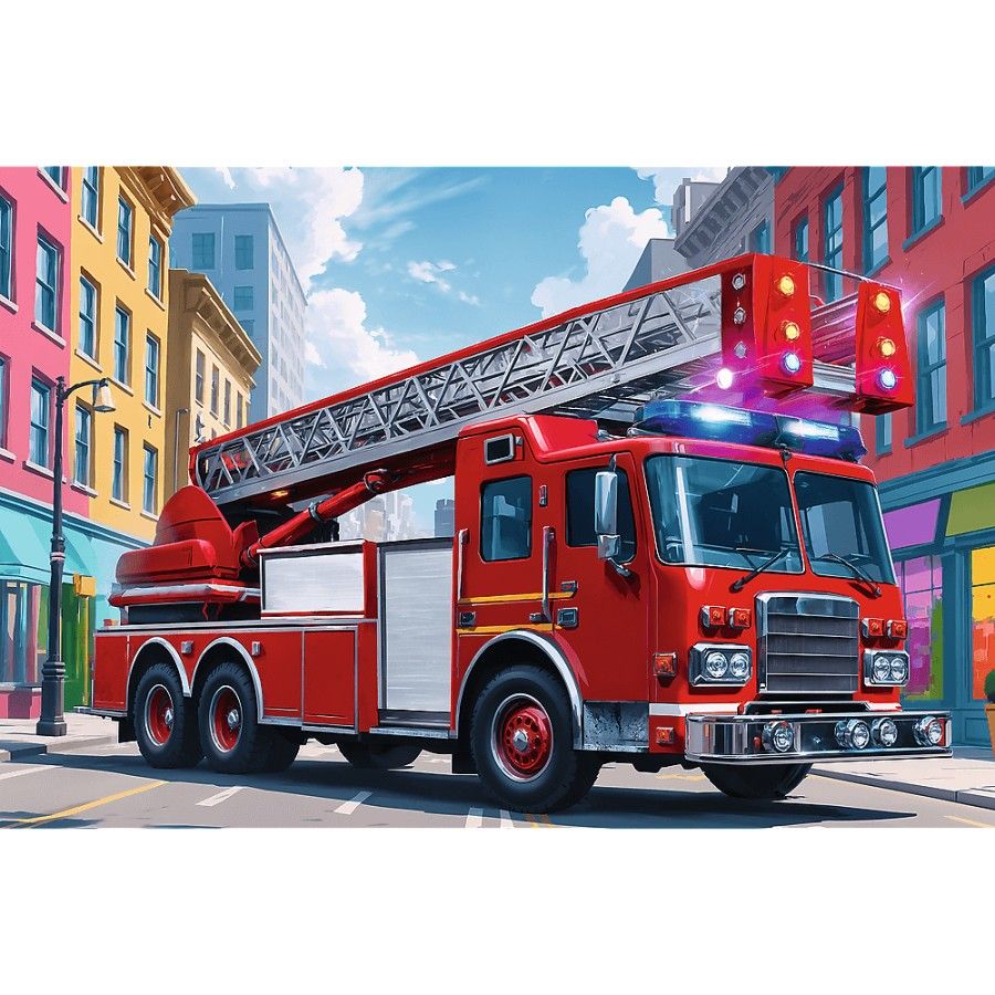Trefl Puzzle 60el. - Wóz strażacki - 5900511174052