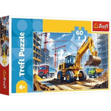 Trefl 60El-puzzel. - Tractor-backhoe - loader