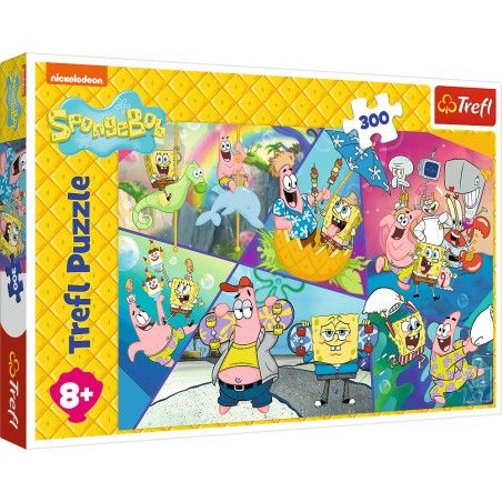 Trefl 300el Puzzle. - SpongeBob im Bikini-Tal