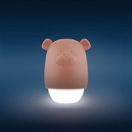 Zaz Benny Night Lamp для дзяцей, каб звязацца з карычневым -