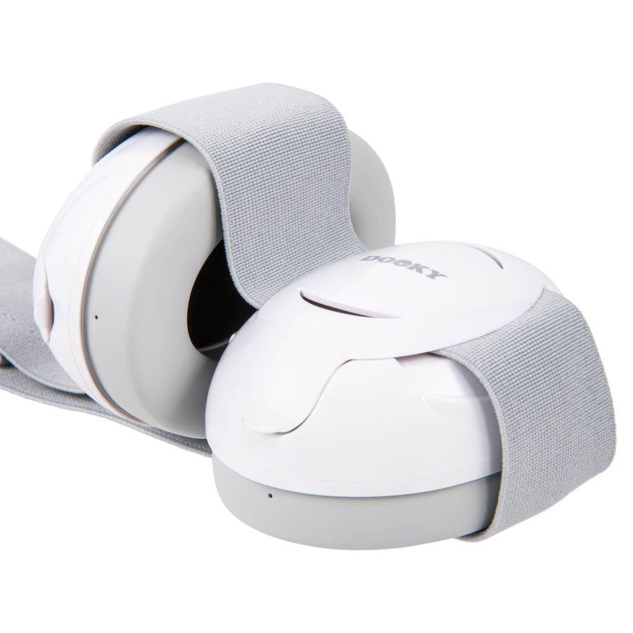 Dooky Védő fejhallgató Dooky Baby Earmuff White 0-3 L -