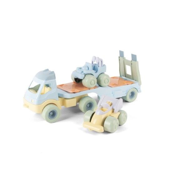 Dantoy truck med pastell 2 + bilar