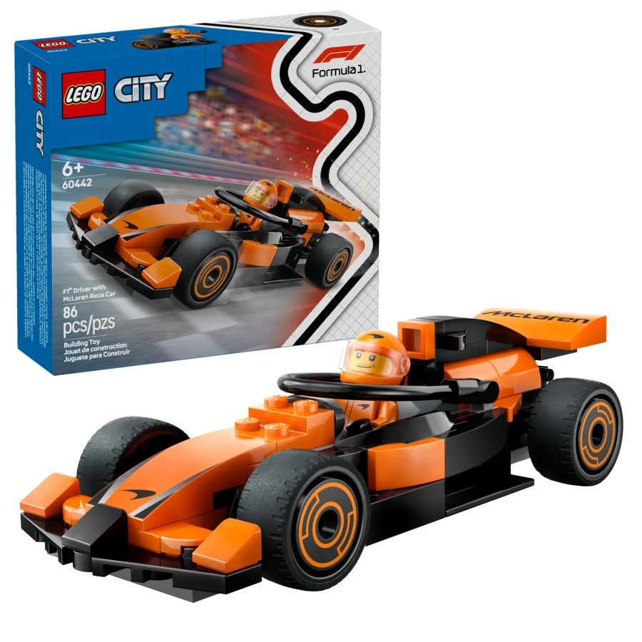 LEGO Mesto 60442 F1 Driver a Boliid McLaren - 5702017812489