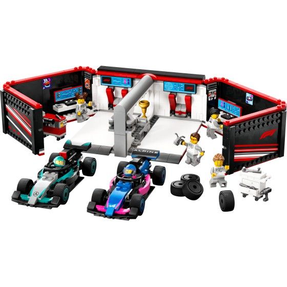 LEGO Město 60444 F1 Garaz a Mercedes-Amg Auto