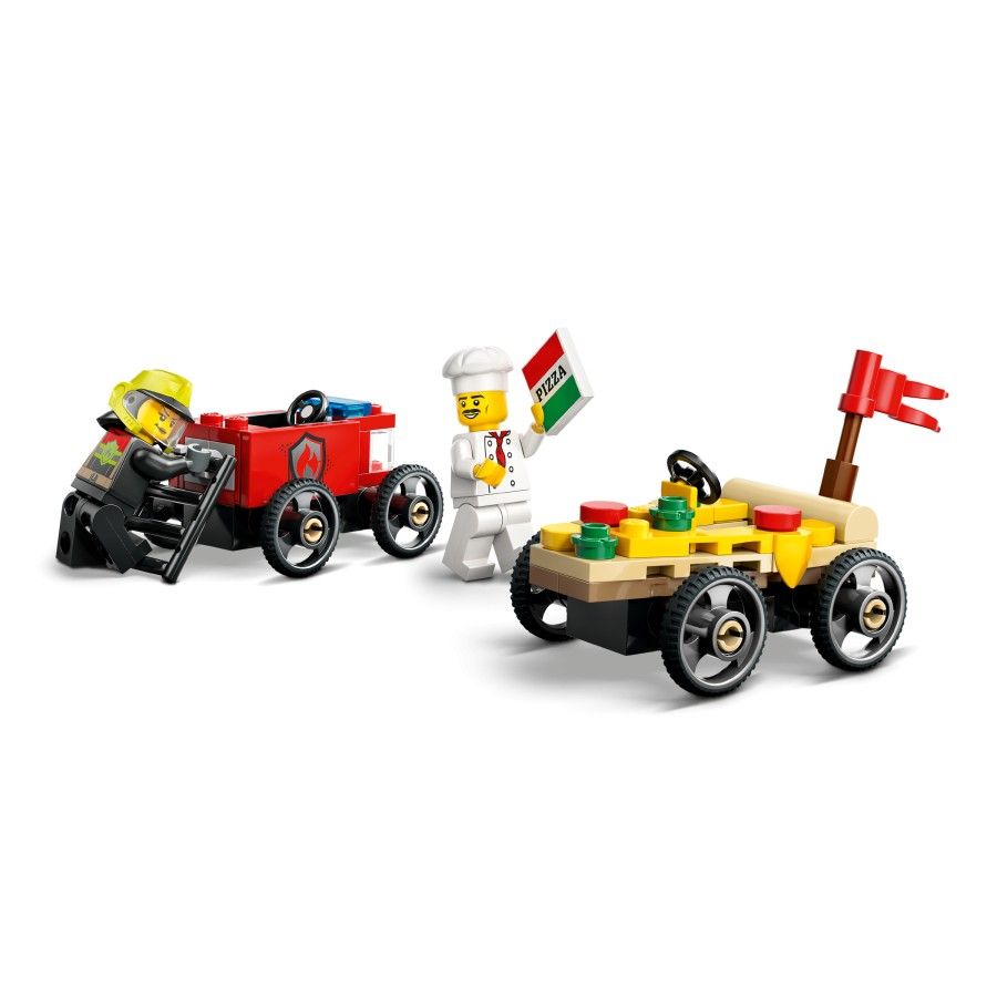 LEGO City 60458 Willing set: Pizza versus Fire truck -