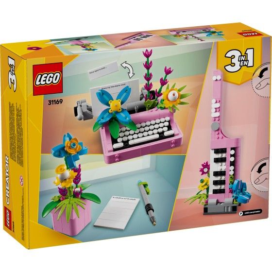 LEGO Skaparen 31169 Skrivmaskin med blomma
