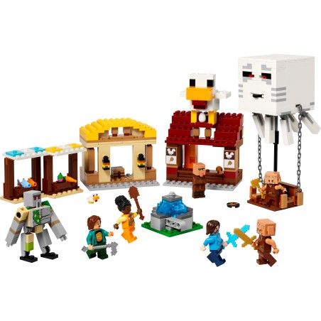 LEGO Minecraft 21273 Balloon attack Ghasta on the village